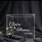 Urne en plexi transparente