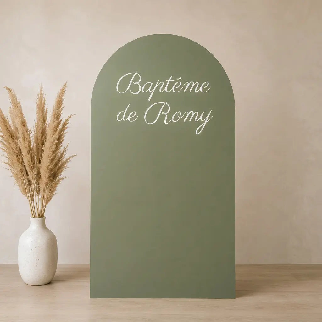 Backdrop arrondi personnalisable en location pour événements