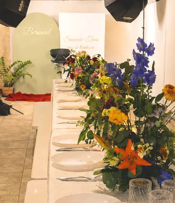 Décoration élégante d’une soirée réalisée par Célébration Parfaite