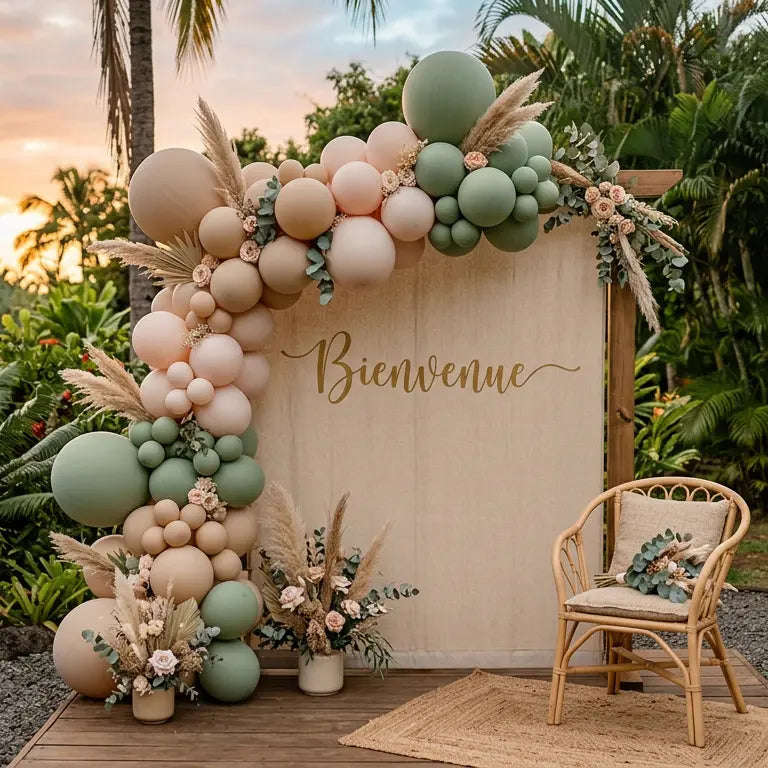 Décor personnalisé installé pour un événement